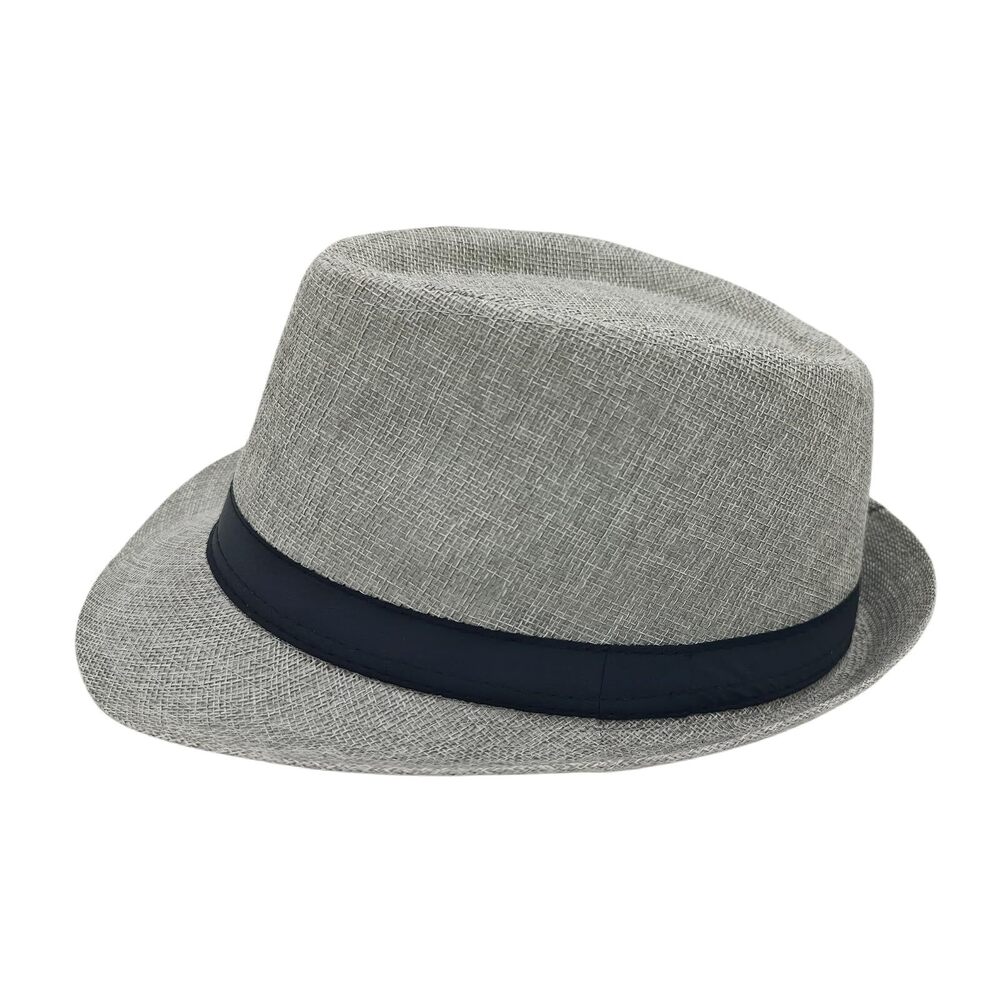 5130 Unisex Classic 1920s Fedora Hat Short Brim Panama Trilby Hat Summer